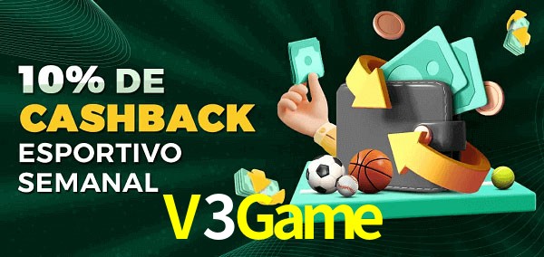 10% de bônus de cashback na V3Game