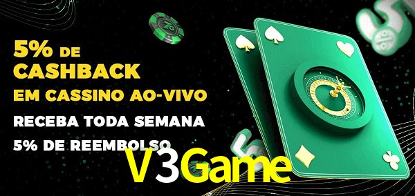 Promoções do cassino ao Vivo V3Game